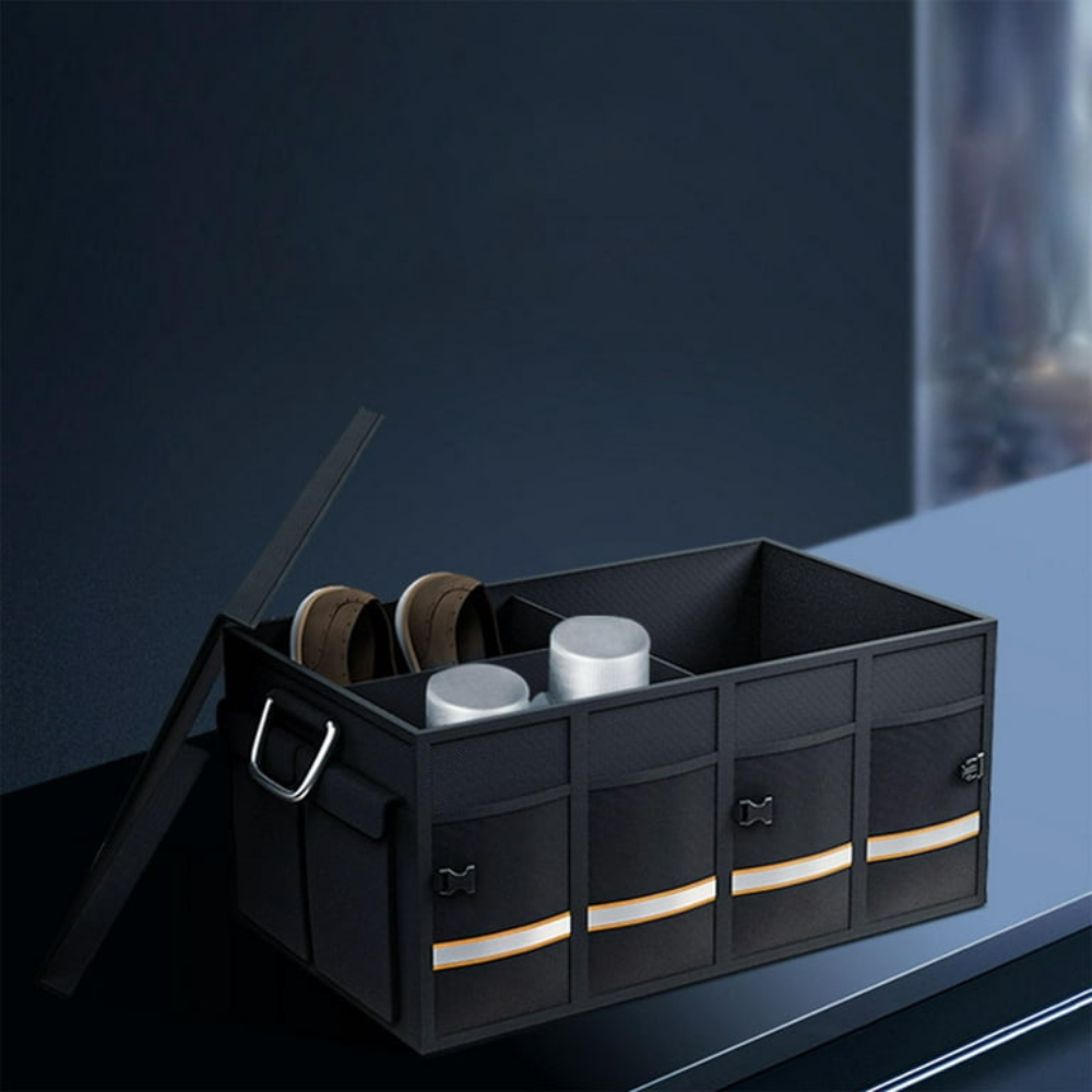 Veľkokapacitný organizér do kufra auta - viacero priehradiek a úplná stabilita