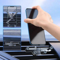 Ondersteuning Telefoon Auto Ventilatierooster – 360° Rotatie & Automatische Vergrendeling 