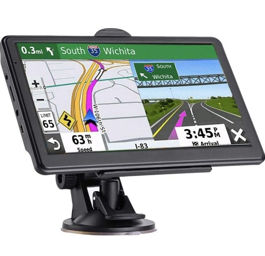Sistema di Navigazione GPS da 7 Pollici per Auto e Camion — Schermo Grande e Chiaro 