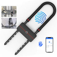 Bluetooth a odtlačok prsta pre pripojený zámok na bicykel 