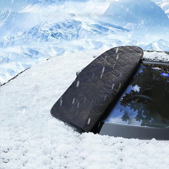 Magnetic snow cover for car